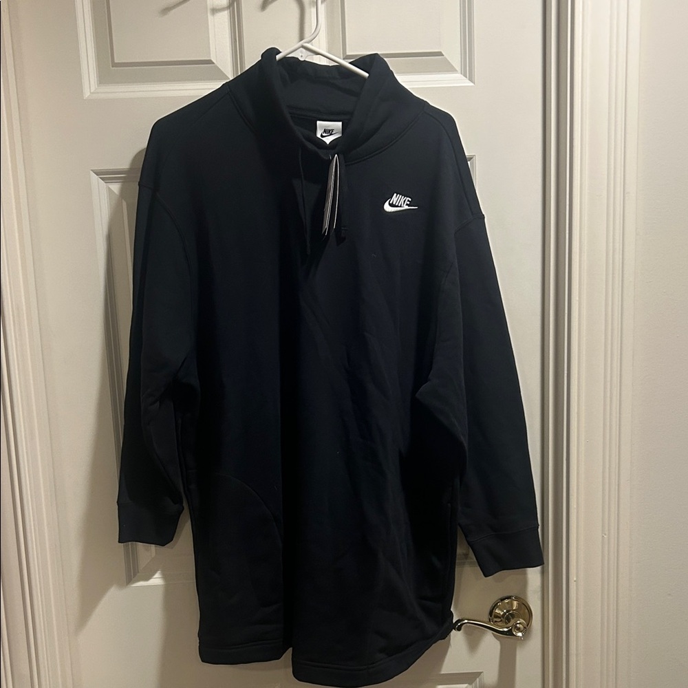 Nike Black Oversized Mockneck Sweatshirt